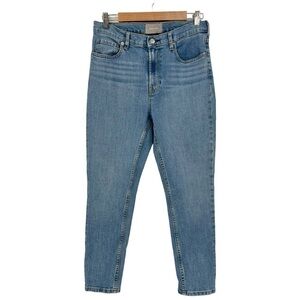 Everlane High Rise Skinny Ankle Jeans Light Wash Size 30